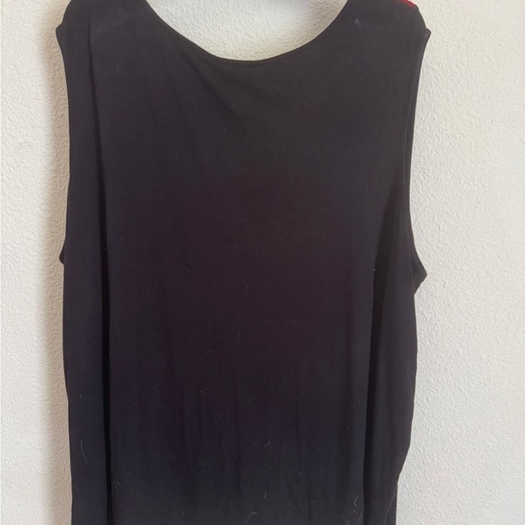 Catherines Black and Red Sleeveless Tank Top - Picture 4 of 4